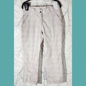 Abacus Silver Plaid Lined Straight Leg Golf Pants